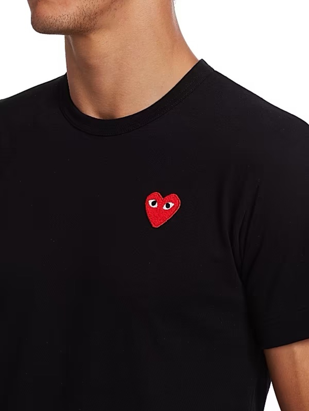 Comme des Garcons PLAY Black Tee Red Heart Logo gallery dept Amiri sacai bape M